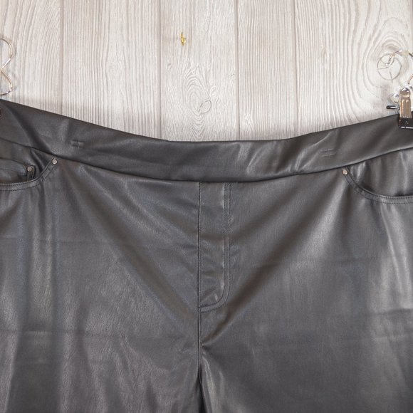 NWT Terra & Sky Leather like Pants 3X PLUS SIZE - Picture 3 of 9